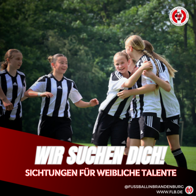 Weibliche Nachwuchstalente gesucht – jetzt zur Sichtung anmelden!