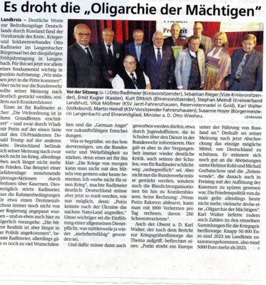 Frühjahrstagung des KKSV in Langenbach, Gasthaus Alter Wirt