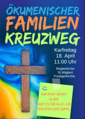 Einladung zum Ökumenischen Familienkreuzweg (Bild vergrößern)