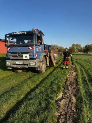 Meldung: Erste Vorbereitung für das Osterfeuer 2025