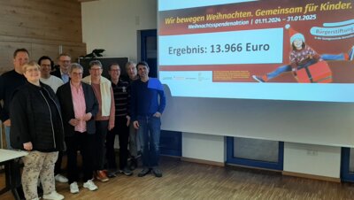 Sie sind mit dem Ergebnis der Weihnachtsspendenaktion zufrieden – die Stiftungsratsmitglieder der Bürgerstiftung.
