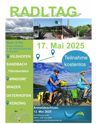 17.05.2025 Radltag der Tourismusgemeinschaft Bayerisches Donautal & Klosterwinkel