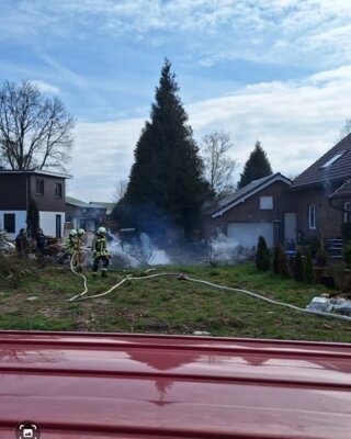 Meldung: Einsatz #05/2025 -  FEU - Oering, Olen Redder, brennt Unrat am Gebäude