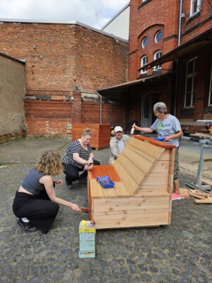 Foto: StadtLabor | Bereits im vergangenen Jahr wurden mit Bürgerbeiteiligung Stadtmöbel gebaut.
