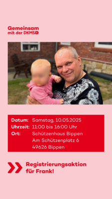 Meldung: DKMS- Frank aus Bippen