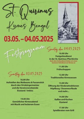St. Quirinus Kirmes Bengel 3. + 4.05.25