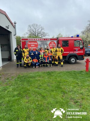 Foto zur Meldung: Osterspaß bei der Jugendfeuerwehr Düpow