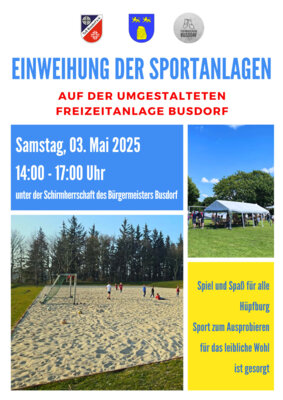 Einweihung Freizeitanlage