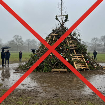 Foto zur Meldung: Wichtige Information: Osterfeuer heute ABGESAGT - Nachholtermin steht fest!