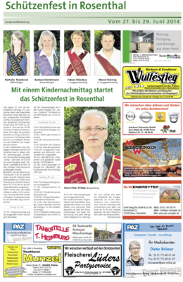 Vorbericht zum Schützenfest 2014 (Bild vergrößern)