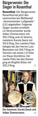 Vereinsmeisterschaft LG 2013 (Bild vergrößern)