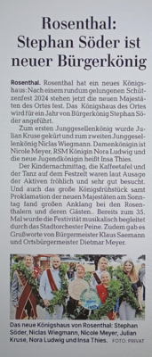 Rosenthals neue Majestäten 2024 (Bild vergrößern)