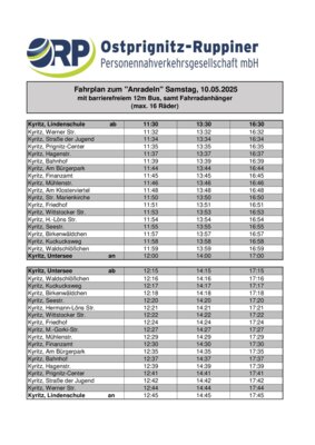 Saisoneröffnung und Anradeln am 10. Mai am Untersee - auch eine Anreise mit der Bus-Stadtlinie ist möglich