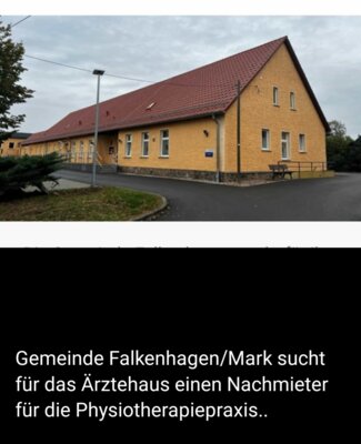 Ärztehaus Falkenhagen (Mark) - Nachmieter für bisher durch Physiotherapie genutzter Räume gesucht (Bild vergrößern)