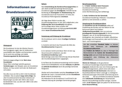Meldung: Flyer zur Grundsteuerreform