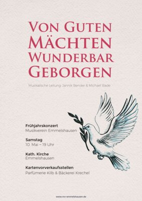 Von guten Mächten wunderbar geboren - Frühjahrskonzert am 10.05. 2025 in der katholischen Kirche