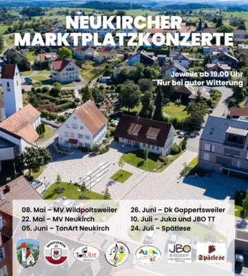 Meldung: Marktplatzkonzerte 2025 in Neukirch