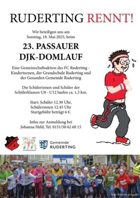 Ruderting rennt Flyer
