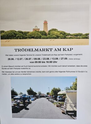 Trödelmarkt Am Kap - 28.06./12.07./26.07/09.08/23.08/13.09 und 27.09.2025 (Bild vergrößern)