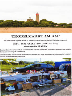 Meldung: Trödelmarkt Am Kap - 26.04./17.05./29.05./14.06. und 28.06.2025