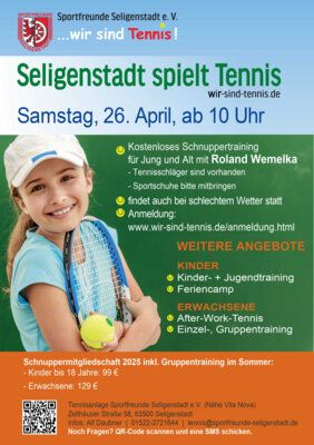 Anmeldung: Seligenstadt spielt Tennis (Bild vergrößern)