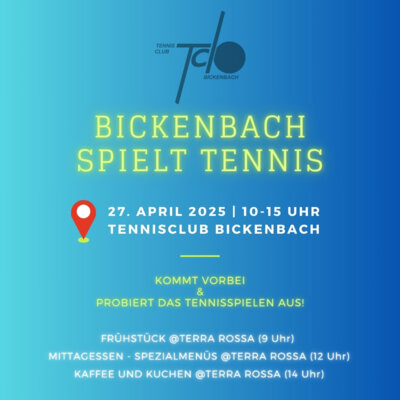 27.04.2025 - Bickenbach spielt Tennis