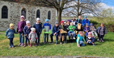 Die Rappelkinder am Karsamstag.