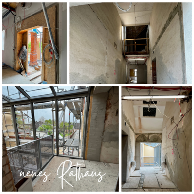 Update zum Baufortschritt am neuen Rathaus (Bild vergrößern)