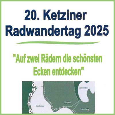 Foto zu Meldung: Sonntag, 27. April - 20. Ketziner Radwandertag - von Paretz zur Glienicker Brücke und zurück