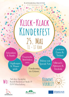 Foto zur Meldung: Klick Klack Kinderfest Müncheberg 25.05.2025