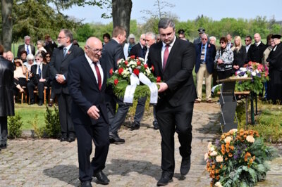 Meldung: 80. Jahrestag der Befreiung des Kriegsgefangenenlagers Stalag IV B