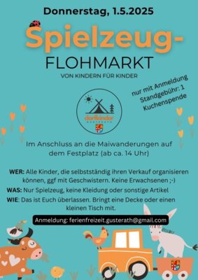 Spielzeugflohmarkt am 1. Mai - von Kindern für Kinder (Bild vergr&ouml;&szlig;ern)