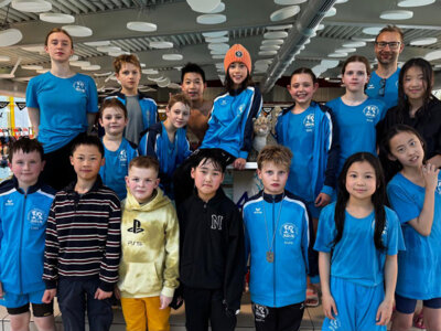Kinder-Schwimm-Wettbewerb 2025 im Sportparkbad Bergheim (Bild vergrößern)
