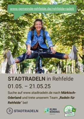 Mach mit beim STADTRADELN: Gemeinsam für Rehfelde in die Pedale treten!