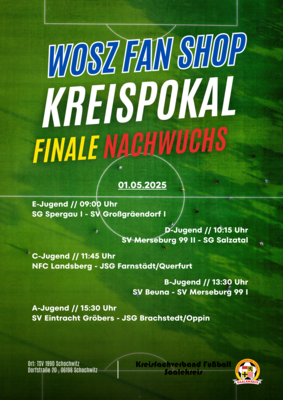 Foto zur Meldung: Finalspiele des WOSZ Fan Shop-Kreispokals des Nachwuchses – ein Tag voller Fußball-Highlights in Schochwitz