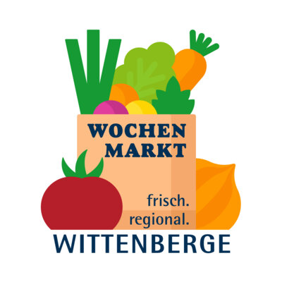 Die Wittenbergerinnen und Wittenberger haben für das Logo mit der Einkaufstüte und dem herausschauenden frischen Gemüse entschieden (Bild vergrößern)