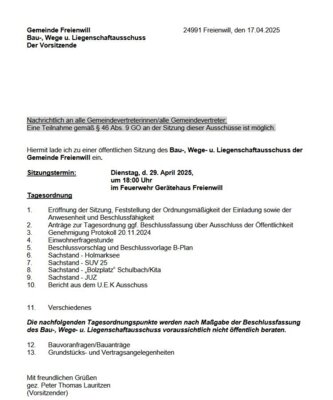 Einladung BWL