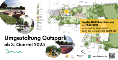 TAG DER STÄDTEBAUFÖRDERUNG: Stadt lädt zum Spaziergang durch den Gutspark ein