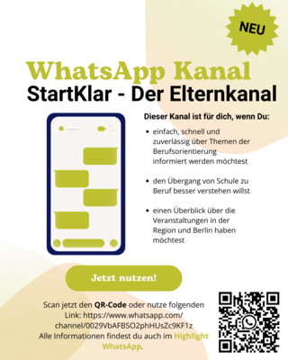 Meldung: Neu: Unser WhatsApp Kanal für Eltern