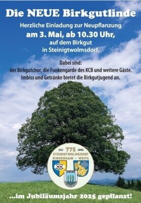 Unser „Birkgut“ bekommt eine neue Linde (Bild vergrößern)