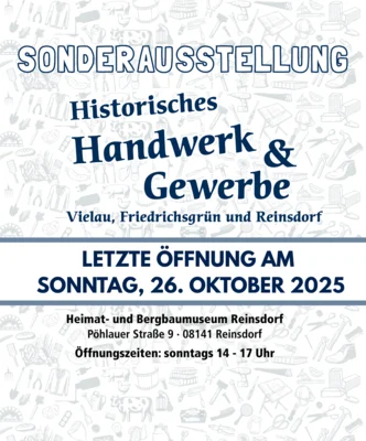 Sonderausstellung Handwerk und Gewerbe - letzte Öffnung 26.10.2025 (Bild vergr&ouml;&szlig;ern)