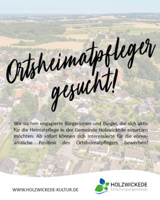 Foto zur Meldung: Ortsheimatpfleger für Holzwickede gesucht – Bewerbungen ab sofort möglich