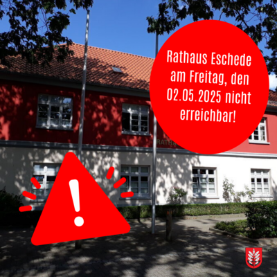Erreichbarkeit vom Rathaus der Gemeinde Eschede (Bild vergr&ouml;&szlig;ern)