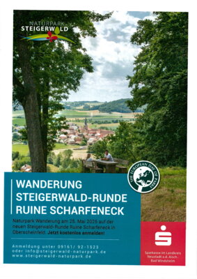 Meldung: Wanderung Steigerwald-Runde Ruine Scharfeneck
