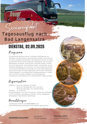 Meldung: Seniorenfahrt 2025