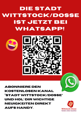 Kurze Wege, schnelle Infos: Wittstock/Dosse startet offiziellen WhatsApp-Kanal