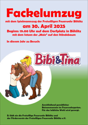 Fackelumzug Vorabend 1. Mai 2025 (Bild vergrößern)