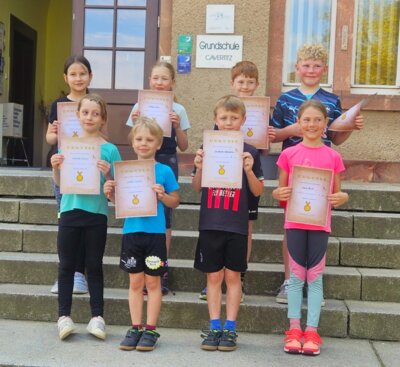 Unsere Sieger beim Frühlingscrosslauf