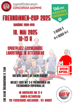 Anmeldung zum Freundinnen-Cup 2025