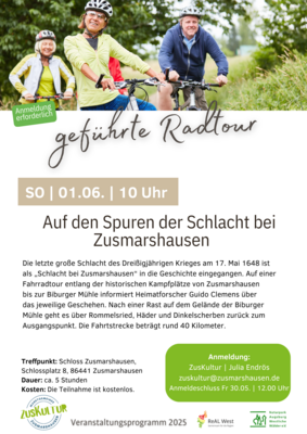 Auf den Spuren der Schlacht um Zusmarshausen - eine geführte Radtour mit Guido Clemens (Bild vergrößern)